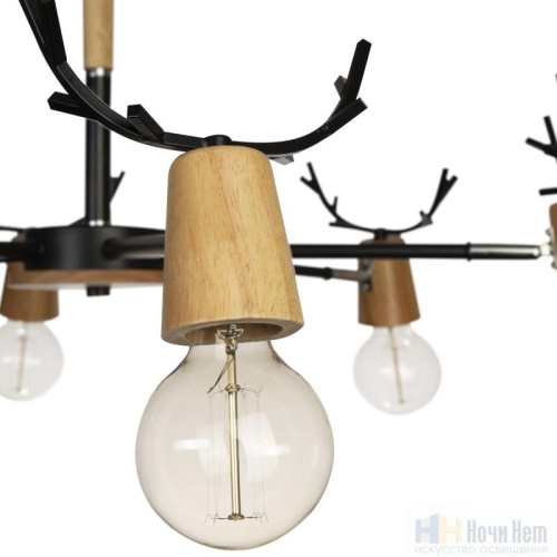 Люстра Loft IT SVEN 10024/6 Black, раздел каталога Детские светильники интернет-магазина Ночи Нет