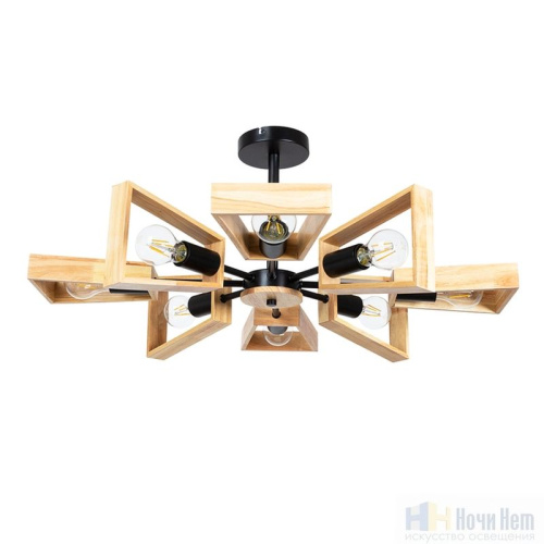 Люстра Arte Lamp Brussels A8030PL-8BK, раздел каталога Деревянные люстры интернет-магазина Ночи Нет
