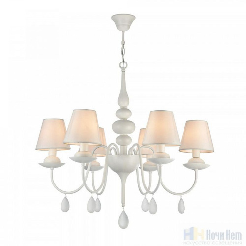 Люстра Freya Eliza FR5756-PL-06-W, раздел каталога Люстры с абажурами интернет-магазина Ночи Нет