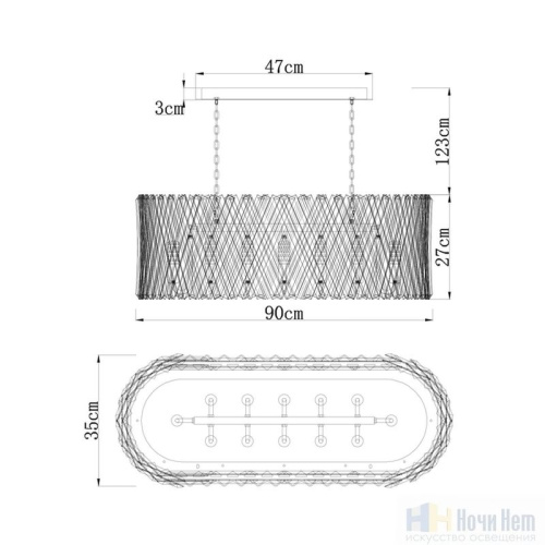 Люстра Divinare Bivara 7567/18 SP-12, раздел каталога Хрустальные люстры интернет-магазина Ночи Нет