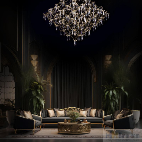 Люстра Loft IT Mira 10259/800 Gold Asfour, раздел каталога Светодиодные люстры интернет-магазина Ночи Нет