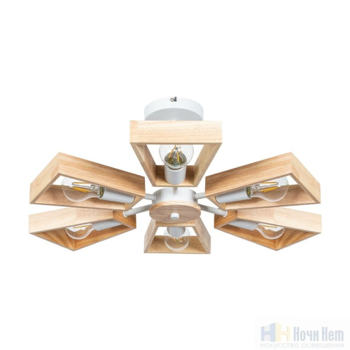 Люстра Arte Lamp Brussels A8030PL-6WH, раздел каталога Деревянные люстры интернет-магазина Ночи Нет