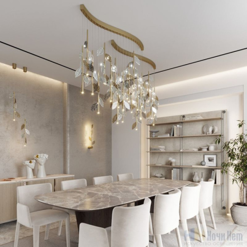 Люстра Odeon Light Listva 5445/17, раздел каталога Стеклянные люстры интернет-магазина Ночи Нет