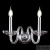 Бра Crystal Lux ARABESQUE AP2 CHROME 1092/402, раздел каталога Стеклянные бра интернет-магазина Ночи Нет