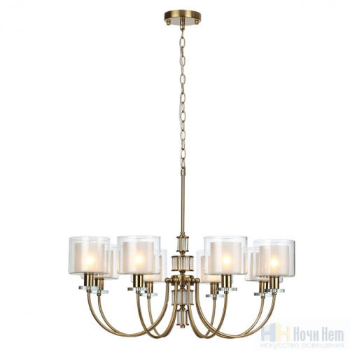 Люстра Odeon Light Saga 5088/8, раздел каталога Люстры с плафонами интернет-магазина Ночи Нет