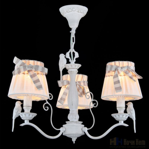 Люстра Maytoni Bird ARM013-03-W, раздел каталога Люстры с абажурами интернет-магазина Ночи Нет
