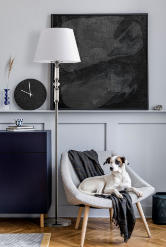 Торшер Maytoni Riverside MOD018FL-01CH, раздел каталога Торшеры с абажуром интернет-магазина Ночи Нет