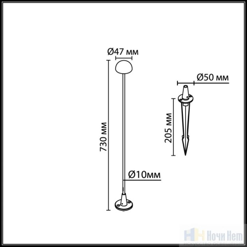 Уличный светильник Odeon Light  Verde 7122/4GLA, раздел каталога Напольные уличные светильники интернет-магазина Ночи Нет
