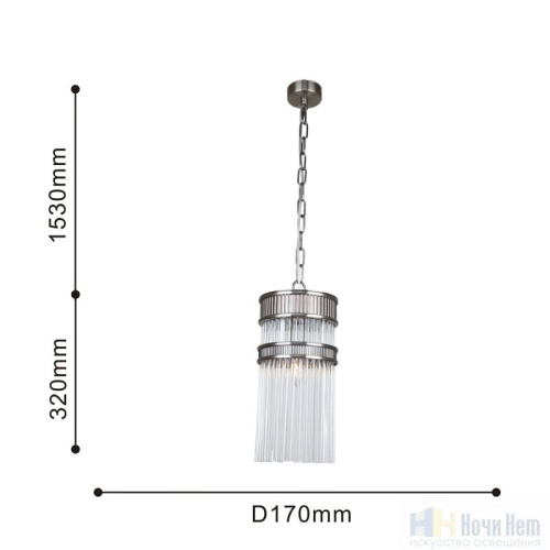 Светильник подвесной Favourite Turris 4201-1P, раздел каталога Подвесы 1 лампа интернет-магазина Ночи Нет