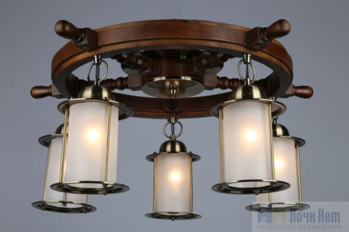 Люстра потолочная Omnilux Ferro OML-50307-05, раздел каталога Люстры с плафонами интернет-магазина Ночи Нет