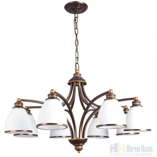 Люстра Arte Lamp Bonito A9518LM-8BA, раздел каталога Люстры с плафонами интернет-магазина Ночи Нет