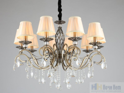 Люстра подвесная Omnilux Mezzano OML-79113-10, раздел каталога Люстры с абажурами интернет-магазина Ночи Нет