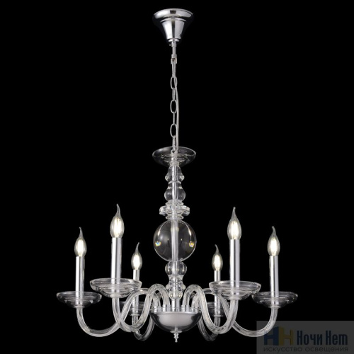 Люстра Crystal Lux ARABESQUE SP8 CHROME 1092/308, раздел каталога Стеклянные люстры интернет-магазина Ночи Нет