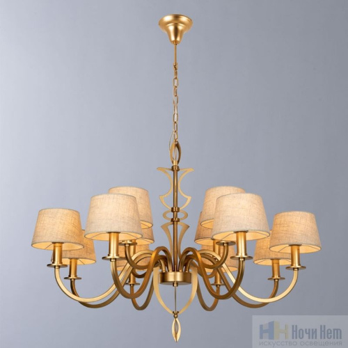 Люстра Divinare Florence 6819/19 SP-12, раздел каталога Люстры с абажурами интернет-магазина Ночи Нет